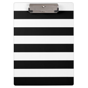 Porte-bloc Rayures - blanc et noir