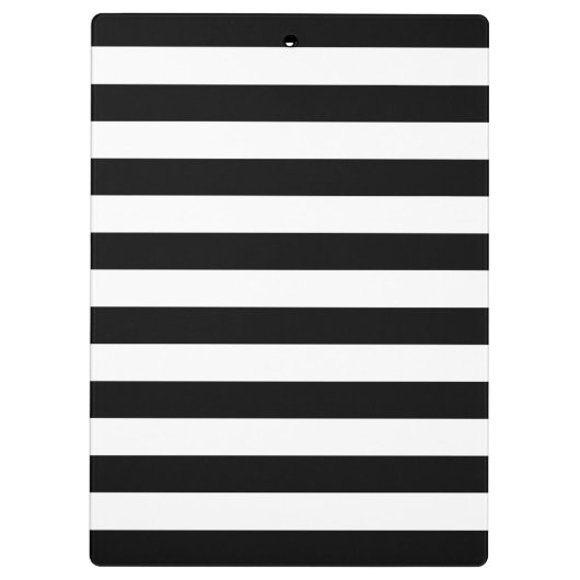 Porte-bloc Rayures blanches noires modernes de lèvres rouges (Dos)