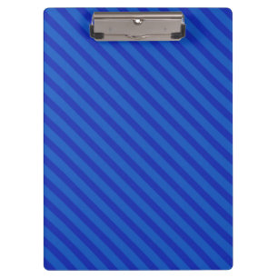 Porte-bloc Rayures bleu cobalt foncé diagonales