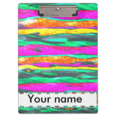 Porte-bloc Rayures d'aquarelles (Devant)