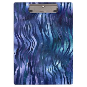 Porte-bloc Rayures de zèbre Étoile brillante Nuit étoilée ble