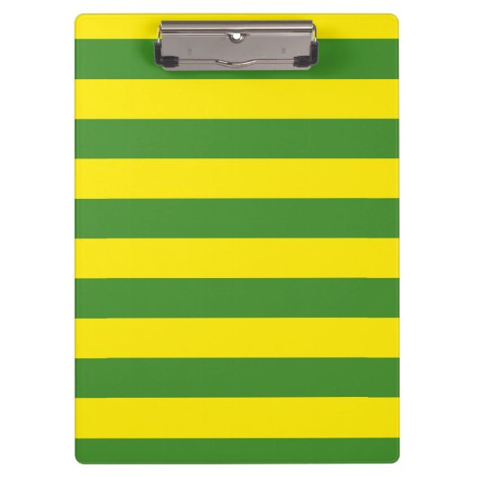 Porte-bloc Rayures jaune et verte (Devant)