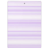 Porte-bloc Rayures lilas monogramme (Dos)