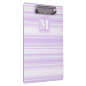 Porte-bloc Rayures lilas monogramme (Swatch)