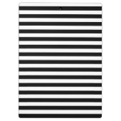 Porte-bloc Rayures minces - blanc et noir (Dos)