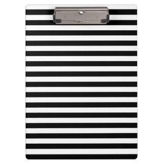 Porte-bloc Rayures minces - blanc et noir