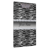 Porte-bloc Rayures noires de zèbre d'aluminium de Faux sur (Swatch)