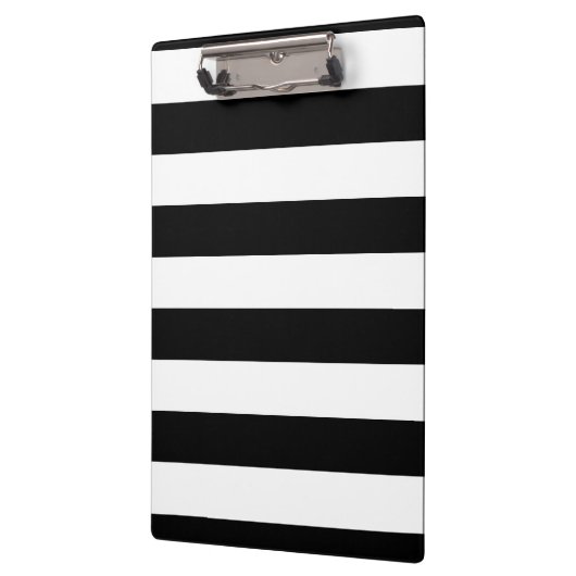 Porte-bloc Rayures noires et blanches de base (Gauche)