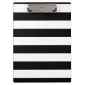 Porte-bloc Rayures noires et blanches de base (Devant)