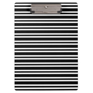 Porte-bloc Rayures noires et blanches motif sans couture
