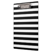 Porte-bloc Rayures noires et blanches simples et audacieuses (Gauche)