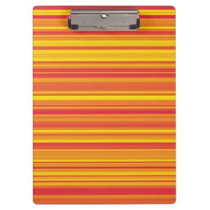 Porte-bloc Rayures Orange Rouge Jaune