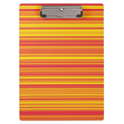 Porte-bloc Rayures Orange Rouge Jaune (Devant)