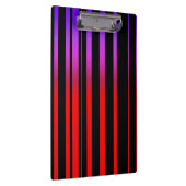 Porte-bloc Rayures pourpres et noires rouges lumineuses (Swatch)