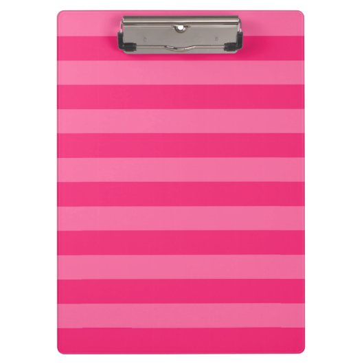 Porte-bloc Rayures rose pâle et rose chaud (Devant)