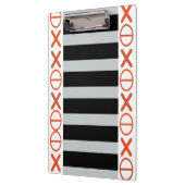 Porte-bloc Rayures rouges géométriques de noir de code sur (Gauche)