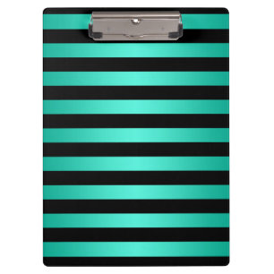 Porte-bloc Rayures turquoise et noires