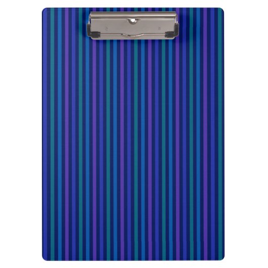 Porte-bloc Rayures verticales bleu vert violet (Devant)
