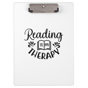 Porte-bloc Reading Art Reading Is My Therapy