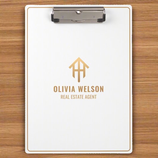 Porte-bloc Réalisateur professionnel en or et blanc
