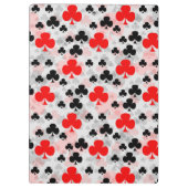 Porte-bloc Red Black Clover Club Design Motif Abstrait (Dos)