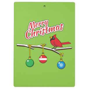 Porte-bloc Red Cardinal on Christmas