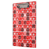 Porte-bloc Red Christmas Holiday Cute Tree Reinder (Gauche)