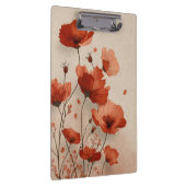 Porte-bloc Red flowers. Clipboard (Swatch)