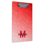 Porte-bloc Red gradient geometric mesh pattern Monogram (Swatch)