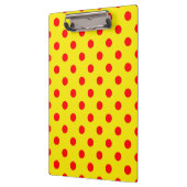 Porte-bloc Red On Yellow Polka Dots Pattern Design  (Gauche)