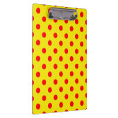 Porte-bloc Red On Yellow Polka Dots Pattern Design  (Swatch)