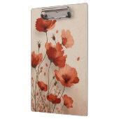 Porte-bloc Red poppies. Clipboard (Gauche)