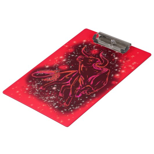 Porte-bloc Red Porte - bloc Bull Courir À La Nuit étoilée (Incliné)