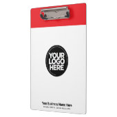 Porte-bloc Red Your Business Logo, slogan, website (Gauche)