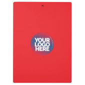 Porte-bloc Red Your Business Logo, slogan, website (Dos)