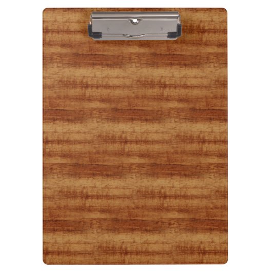 Porte-bloc Regard du bois de grain d'acacia bouclé de Koa (Devant)