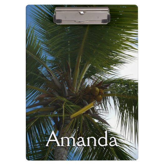 Porte-bloc Regard sur le palmier à coco Nature tropicale (Devant)