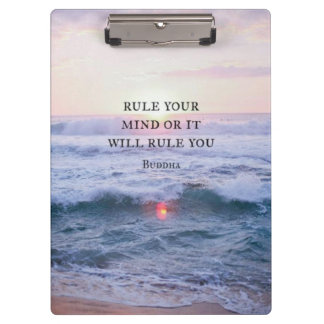 Porte-bloc "Réglez Votre Esprit Ou Il Vous Réglera" - Bouddha