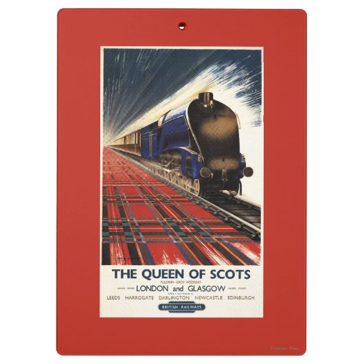 Porte-bloc Reine de train écossais de pullman (Dos)