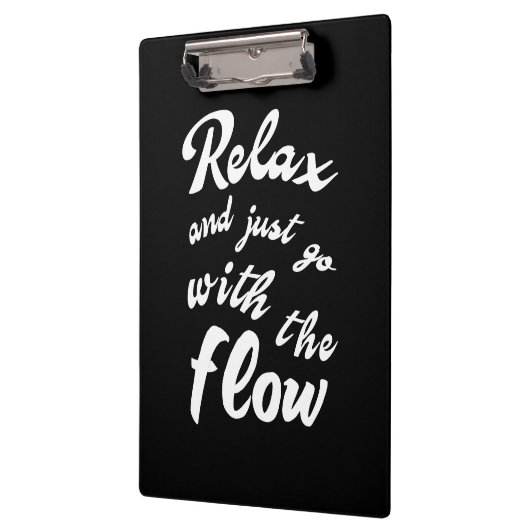 Porte-bloc Relaxez-vous et allez simplement avec le flux (Gauche)