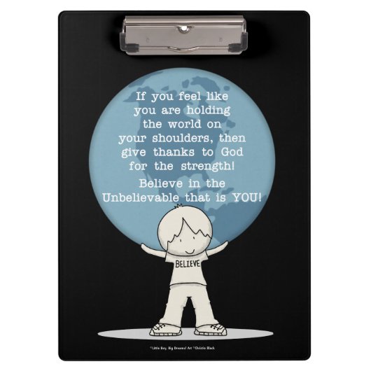 Porte-bloc Remerciements pour la force (Devant)