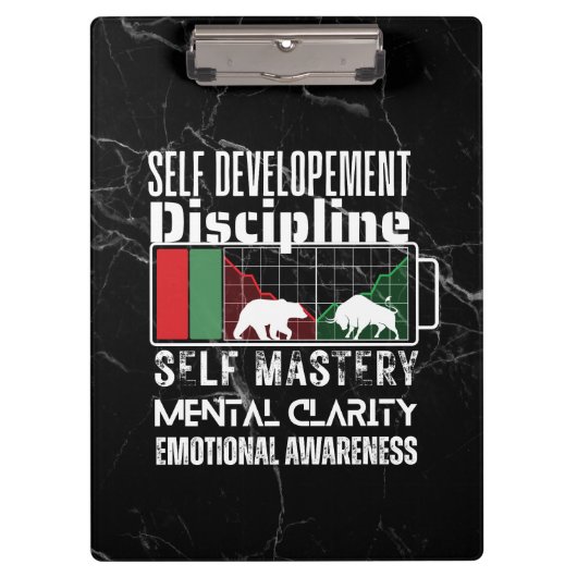 Porte-bloc Reminder and motivation | Forex mindset | Marble (Devant)