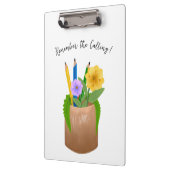 Porte-bloc Remplacer les crayons de l'enseignant Fleurs (Gauche)