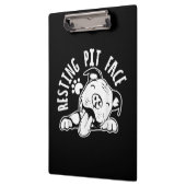 Porte-bloc Repose Pit Face Drôle Chien Pitbull Mème (Gauche)