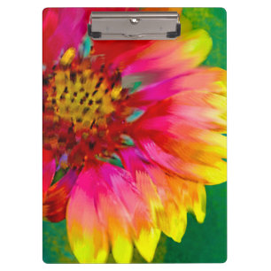 Porte-bloc Représentation artistique de la fleur Indian Blank