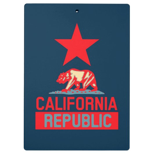 Porte-bloc République de Californie en style pop (Dos)