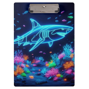 Porte-bloc Requin néon coloré