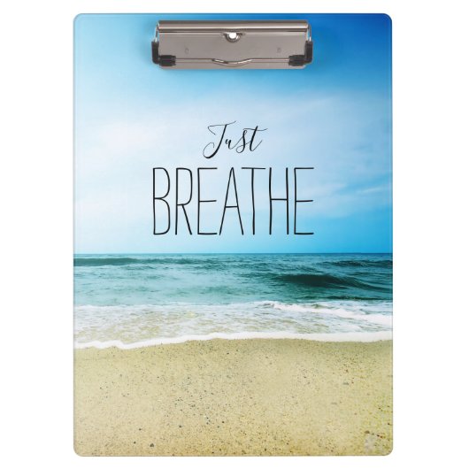 Porte-bloc Respirez sur la plage (Devant)