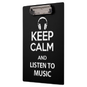 Porte-bloc Restez calme et écoutez de la musique (Gauche)