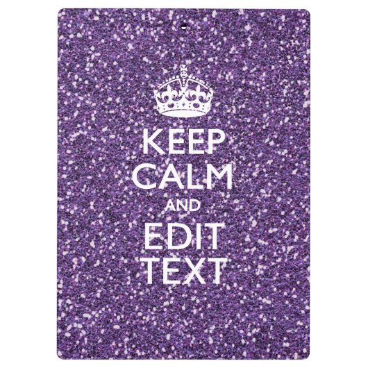 Porte-bloc Restez calme et mauve (Dos)